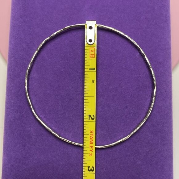 💛 Vintage 925 Handmade Hammered Bangle - Picture 4 of 4